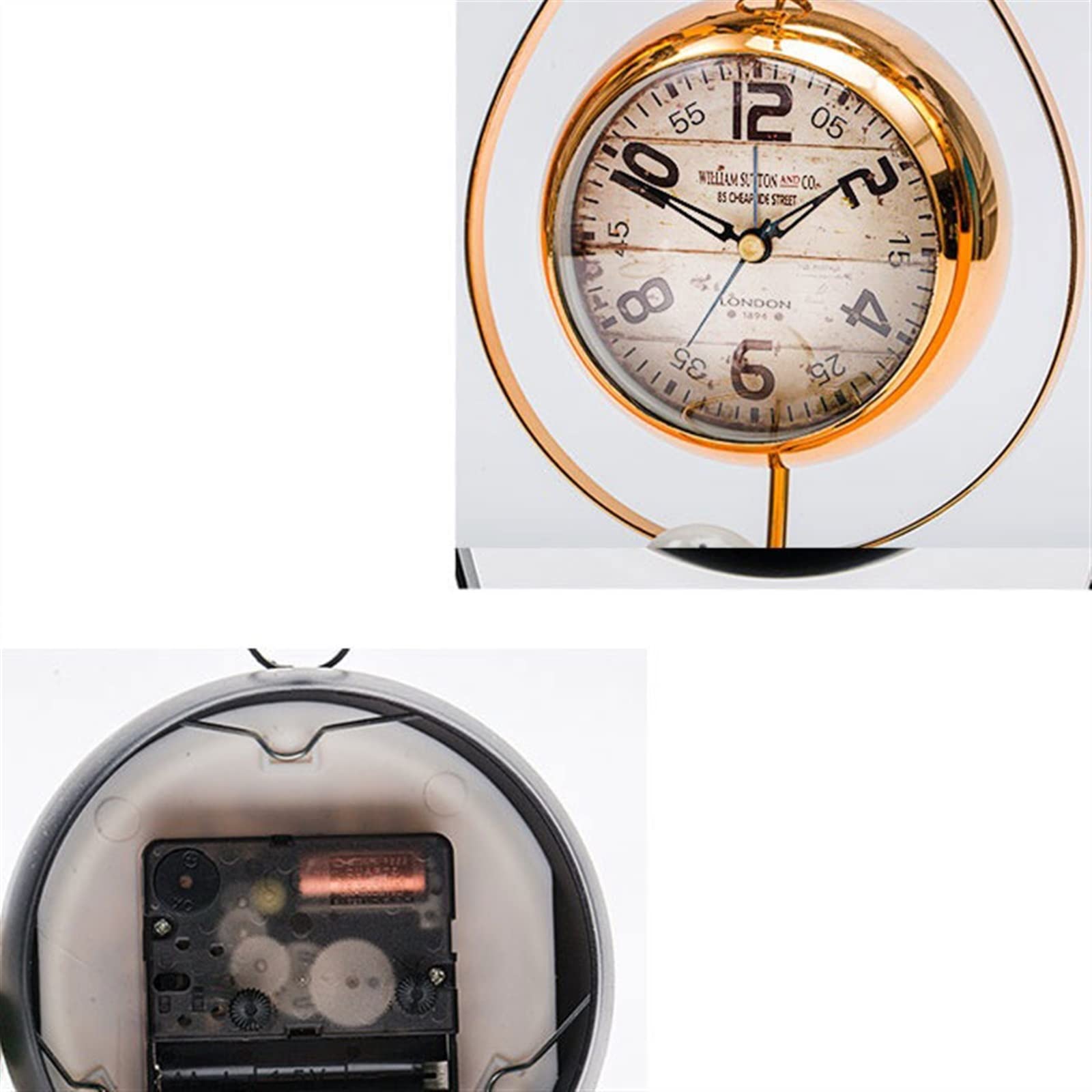 Amazon.co.jp: 置時計高級と創造的なヨーロッパのサイレント装飾時計